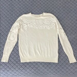 Ted Baker White and Lace Sweater